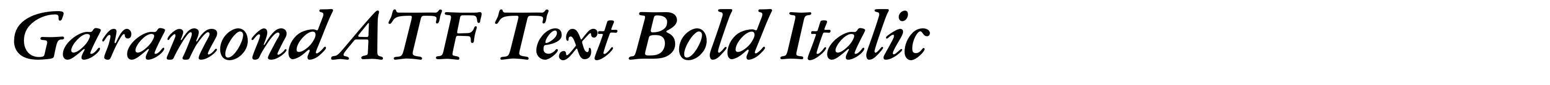 Garamond ATF Text Bold Italic